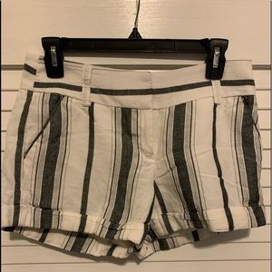 Linen Striped Shorts